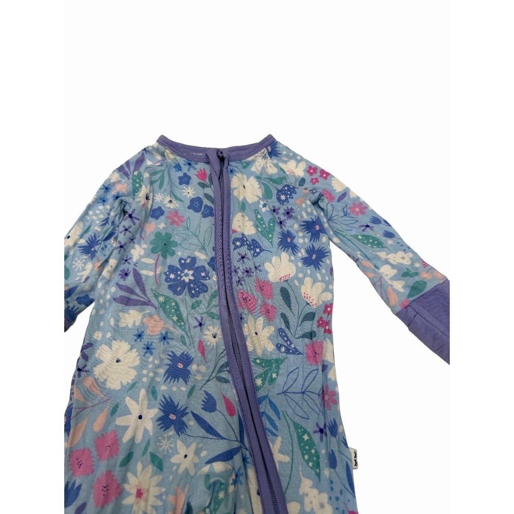 Little Sleepies Baby One Piece Zippy Flowers Size 3-6 Month